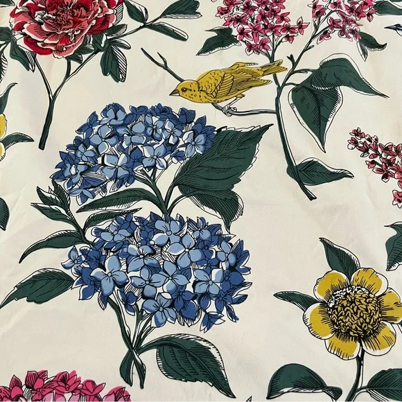 Boden Ivory Floral and Bird Print Pencil Skirt Size 12 - Picture 5 of 9